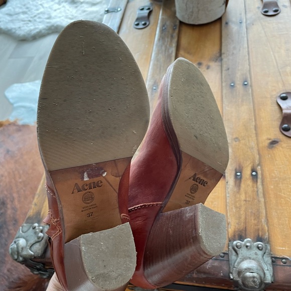 Acne Studio Pistol cognac leather booties!!! Gorgeous - Picture 4 of 8